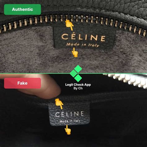 authentic celine bag vs fake|how to check celine bag.